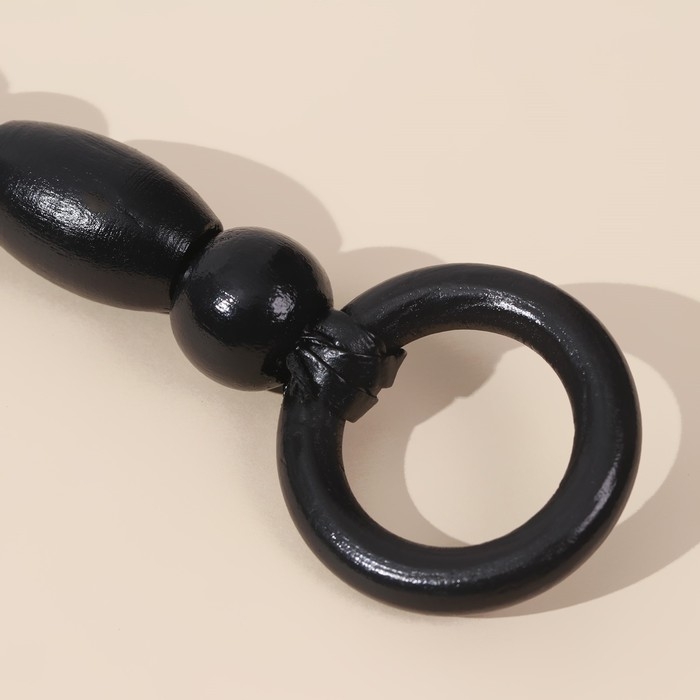 Ручки для сумки, 2 шт, 44,5 × 4,5 см, цвет чёрный Ручки для сумки, 2 шт, 44,5 × 4,5 см, цвет чёрный