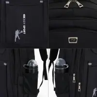 Рюкзак &laquo;СПОРТ&raquo;, со светоотражающими элементами, 37&times;17&times;54 см, 2 отдела, 3 кармана, чёрный