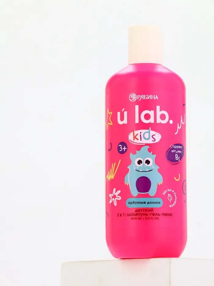 Детский шампунь-гель-пена 3в1  "Монстрики", 400 мл, аромат арбузные дольки Детский шампунь-гель-пена 3в1  "Монстрики", 400 мл, аромат арбузные дольки