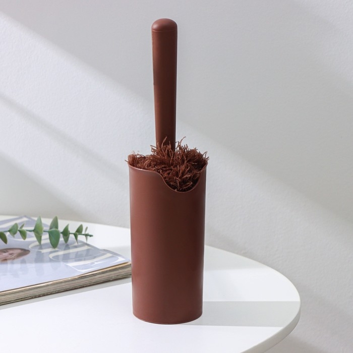 Щётка для удаления пыли Доляна «Антистатик», 29 см, с подставкой на присоске, микрофибра, цвет коричневый Щётка для удаления пыли Доляна «Антистатик», 29 см, с подставкой на присоске, микрофибра, цвет коричневый