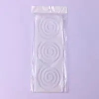 Форма для шоколада &laquo;Спираль&raquo;, силикон, 3 ячейки, 24.5&times;9&times;0.3 см, прозрачная