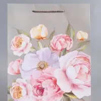 Пакет подарочный ламинированный "Нежность в цветах" 26 х 12 х 32 см