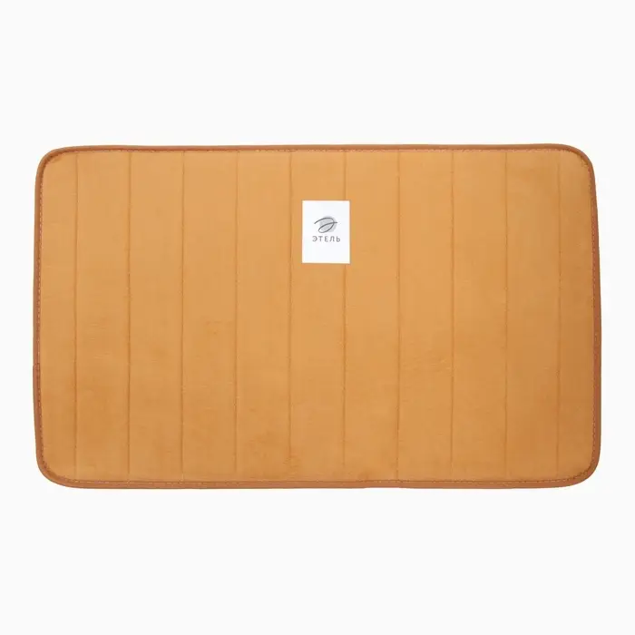 Коврик для ванной &laquo;Этель&raquo; Basic, 50&times;80 см, светло-коричневый