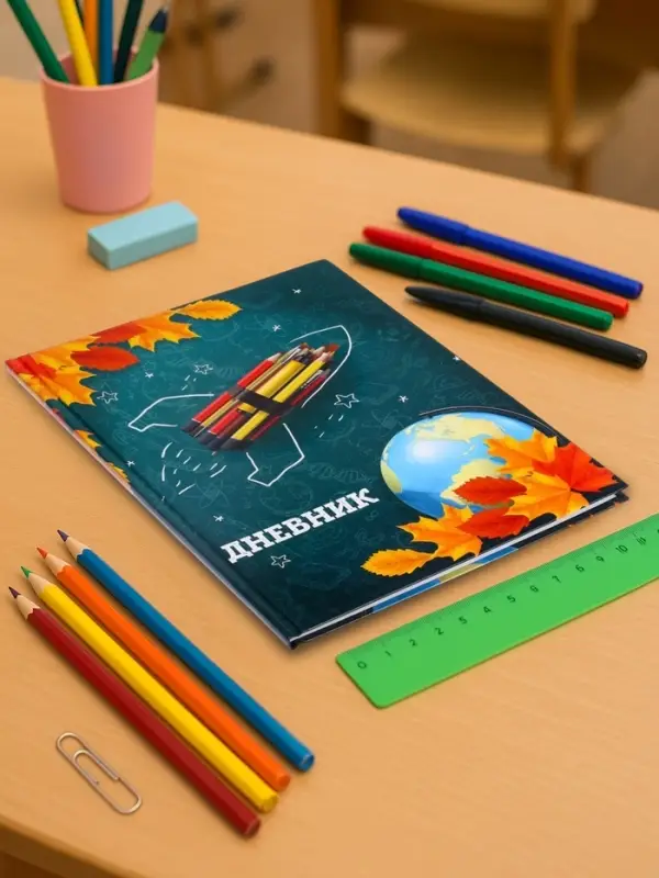 Дневник школьный для 1-11 классов, &laquo;Школа&raquo;, твёрдая обложка 7БЦ, глянцевая ламинация, 40 листов