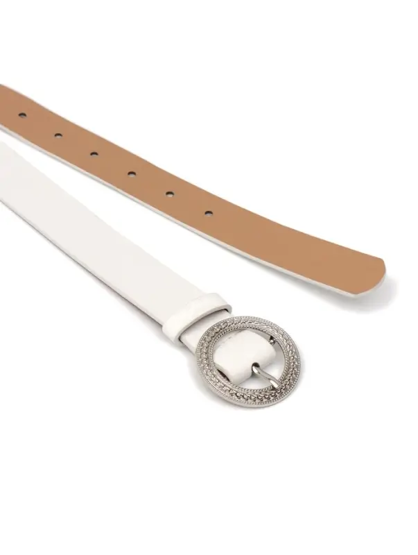 Ремень женский, 1 прокол, 3.5&times;110 см, без винта, белый