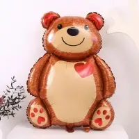 Воздушный шар фольгированный 33" &laquo;Мишка с сердцем&raquo;