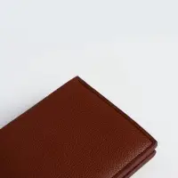 Портмоне мужское, без застёжки, отдел для карт, монет, коричневое