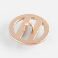 Пуговица металлическая на ножке, декоративная, d=28 мм, матовая, цвет золотой