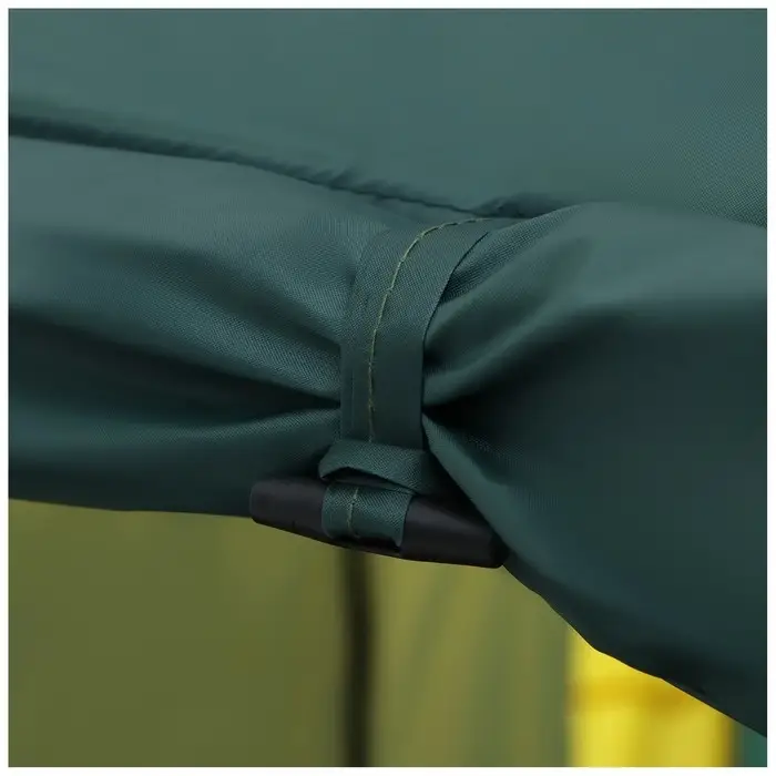 Палатка туристическая 4-местная maclay MASSIF 4, 450×210×190 см, кемпинговая, двухслойная, с тамбуром, зелёная