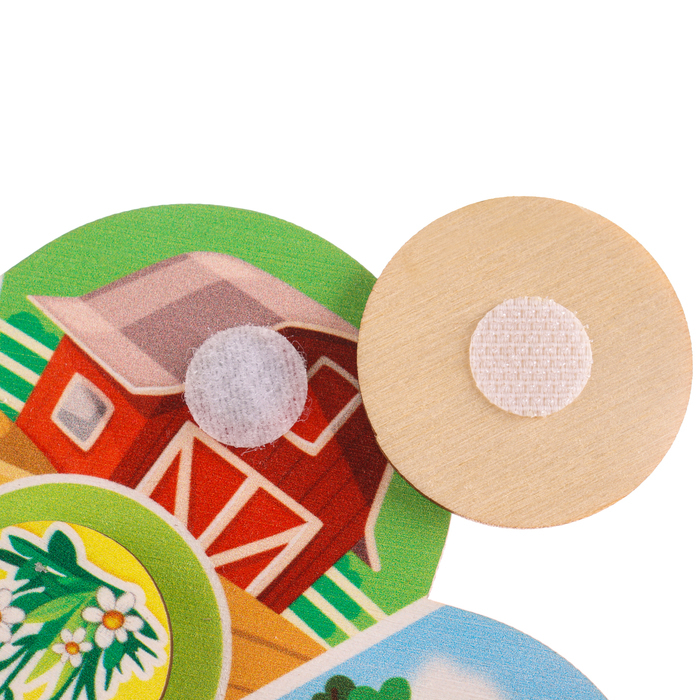 Головоломка. Обучающий круг с липучками «Кто где живёт и кто что ест?» Головоломка. Обучающий круг с липучками «Кто где живёт и кто что ест?»