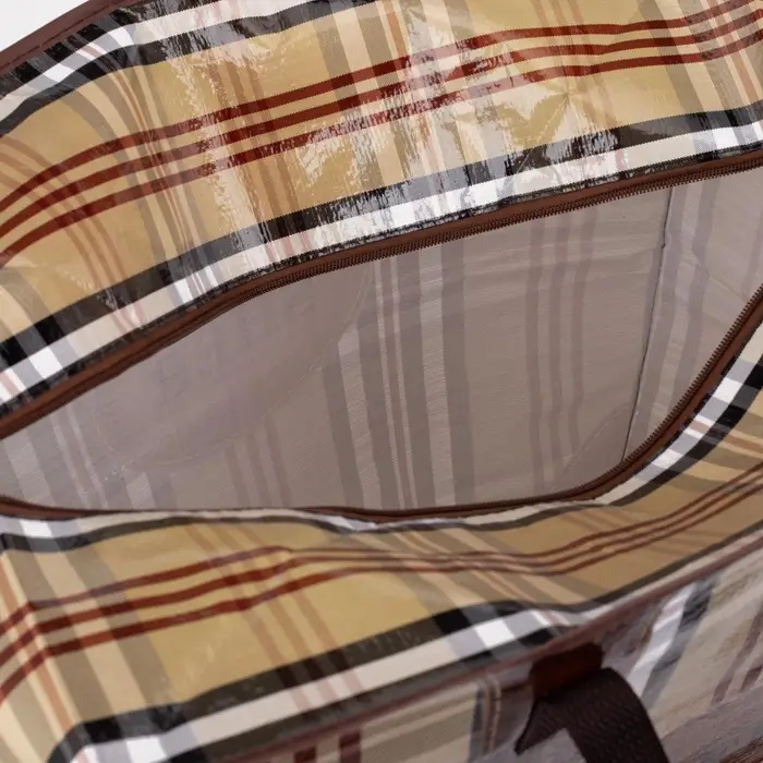 Сумка хозяйственная SHER на молнии, 73 л, 53&times;29&times;48 см, бежевая