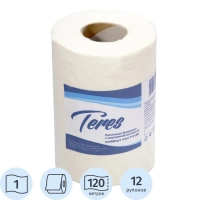 Полотенца бумажные д/держ.Терес Комфорт мини ЦВ 1сл.120м 12рул Т-0130