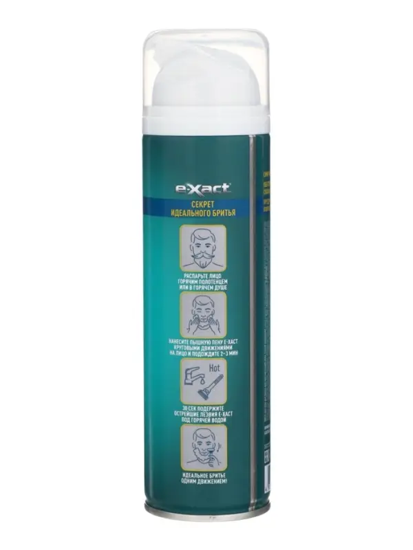 Пена для бритья E-Xact, для чувствительной кожи, 200 мл