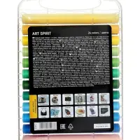 Акриловые маркеры 24цв ErichKrause Art Spirit, двусторон., европодвес