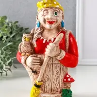 Копилка для денег &laquo;Баба Яга&raquo;, гипс, 24&times;15&times;13 см