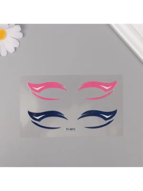 Наклейка на лицо &laquo;Стрелки для глаз. Крыло&raquo;, 13&times;13.5 см