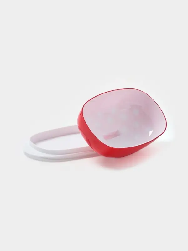 Маслёнка BEROSSI Marusya, 19&times;11&times;7 см, пластик, красная