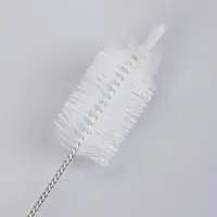 Ёршики, набор 8 шт., диаметры: 4, 3, 2, 1.5, 1, 0.5, 0.3 см, с кольцом, ворс белый