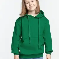 Худи детское Kirenga Kids 2.0, зеленое, 10 лет