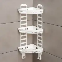 Полка для ванной угловая Альтернатива &laquo;Трансформер&raquo;, 3 яруса, пластик, 25&times;18&times;58 см, белая