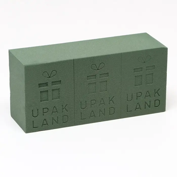 Губка флористическая для живых цветов, букетов &laquo;UPAK LAND&raquo; 22.5&times;10.5&times;7 см