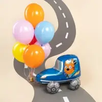 Воздушный шар фольгированный 3D 29" «Три Кота. Коржик в машине» Воздушный шар фольгированный 3D 29" «Три Кота. Коржик в машине»