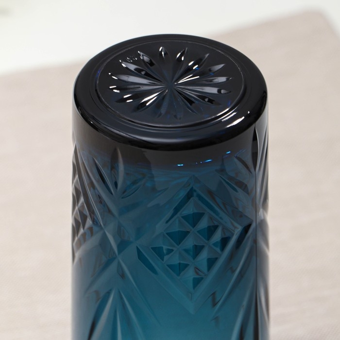 Стакан высокий стеклянный «Зальцбург», 380 мл, цвет лондон топаз