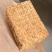 Корзинка прямоугольная с крышкой, 33×22×14 см, водный гиацинт Корзинка прямоугольная с крышкой, 33×22×14 см, водный гиацинт