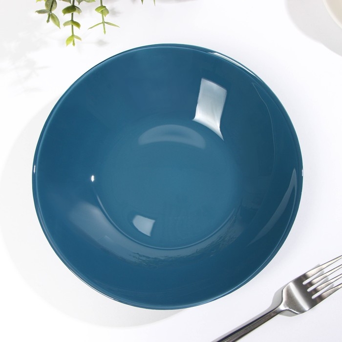 Тарелка cуповая «Дымчатый аметист», d=20.8 см, цвет синий Тарелка cуповая «Дымчатый аметист», d=20.8 см, цвет синий