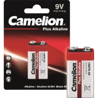 Батарейка Camelion 6LR61 Plus Alkaline 1шт/бл (6LR61-BP1, 9В) (1655)