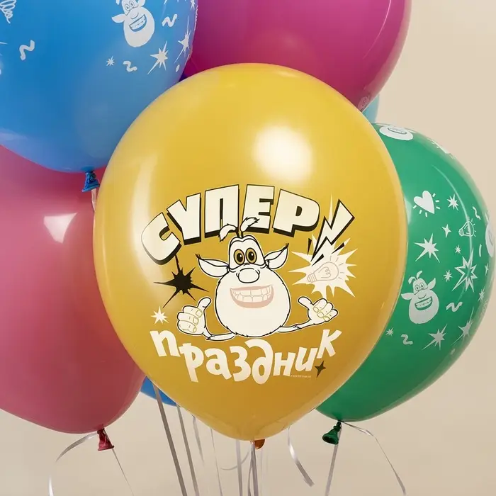 Воздушные шары латексные 12" «Буба», 25 шт., МИКС