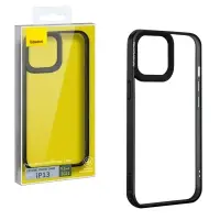 Чехол IPH 13 (6.1) Crystal Phone case Baseus черный