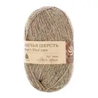 Пряжа для вязания спицами, крючком &laquo;Пехорский текстиль. Овечья шерсть&raquo;, 100% шерсть, 200 м/100 г, (371 серый)