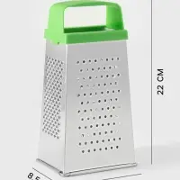 Тёрка КВАРЦ &laquo;Универсал&raquo;, 4 грани, 11&times;8.5&times;22 см, металл, МИКС