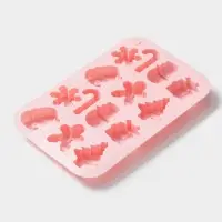 Форма для выпечки новогодняя Доляна &laquo;Новогодние подарки&raquo;, силикон, 20&times;12.7&times;1.7 см, 14 ячеек, розовая