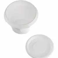 Горшок для цветов с поддоном Martika &laquo;Флориана&raquo;, 300 мл, d=10.3 см, h=7.6 см, пластиковый, белый