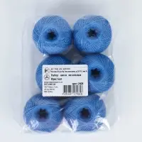 Нитки вязальные "Ирис" 150м/25г 100% мерсеризованный хлопок Набор 6шт (2608)