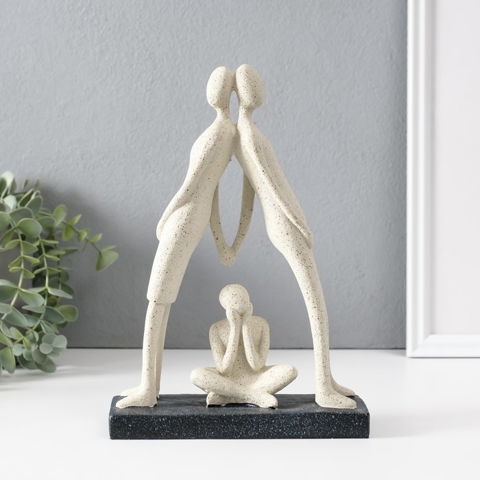 Сувенир полистоун Сувенир полистоун "Дом там - где семья" белый 7х17х24,5 см