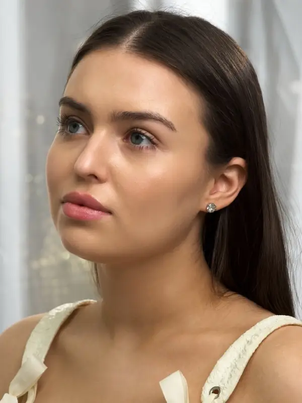 Серьги пусеты One year, 12 пар, строгий стиль, миксы