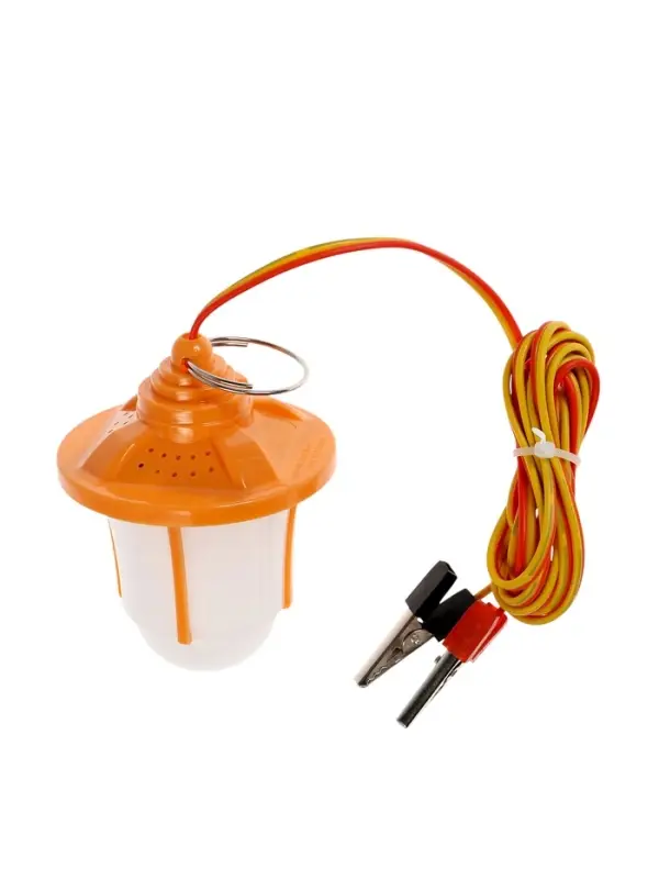 Фонарь кемпинговый, 6 Вт, SMD 2835, кабель 1.5 м, с зажимом от 12 В, 6&times;8.5 см