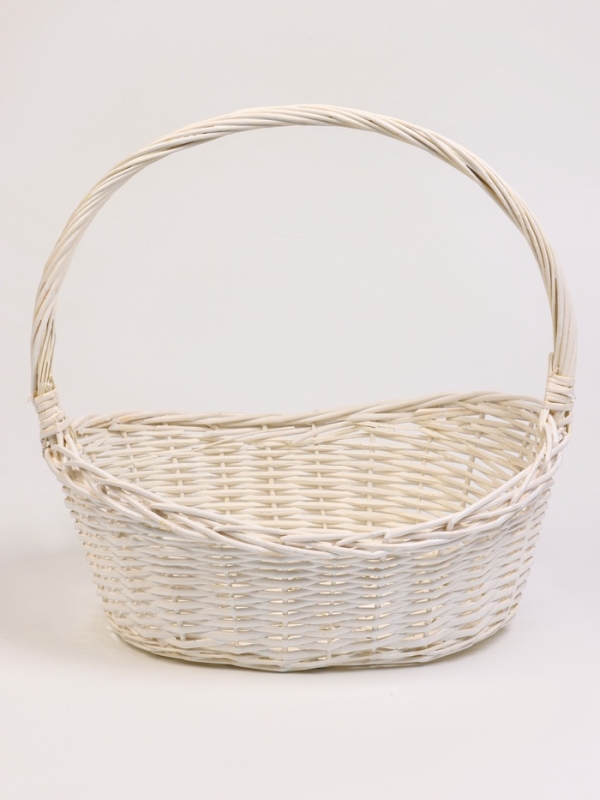 Набор 4 шт корзин плетеных 49х37х18 43х32х16 37х26х15 31х20х13 см ПЛЕТ ручка h=_ см серый