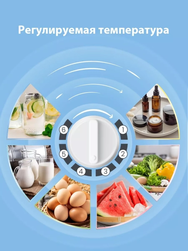 Холодильник RCD76WH1R, 43л, мороз отсек, однокамерный, белый Холодильник RCD76WH1R, 43л, мороз отсек, однокамерный, белый