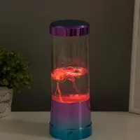 Светильник "Медузы" LED, RGB, USB, 3-5Вт, розово-голубой металлик 9х9х3 см