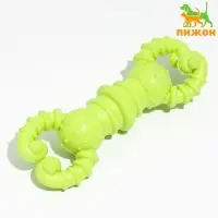Игрушка для собак резиновая &laquo;Гантель-крабы&raquo;, TPR, 11.5&times;2 см, жёлтая