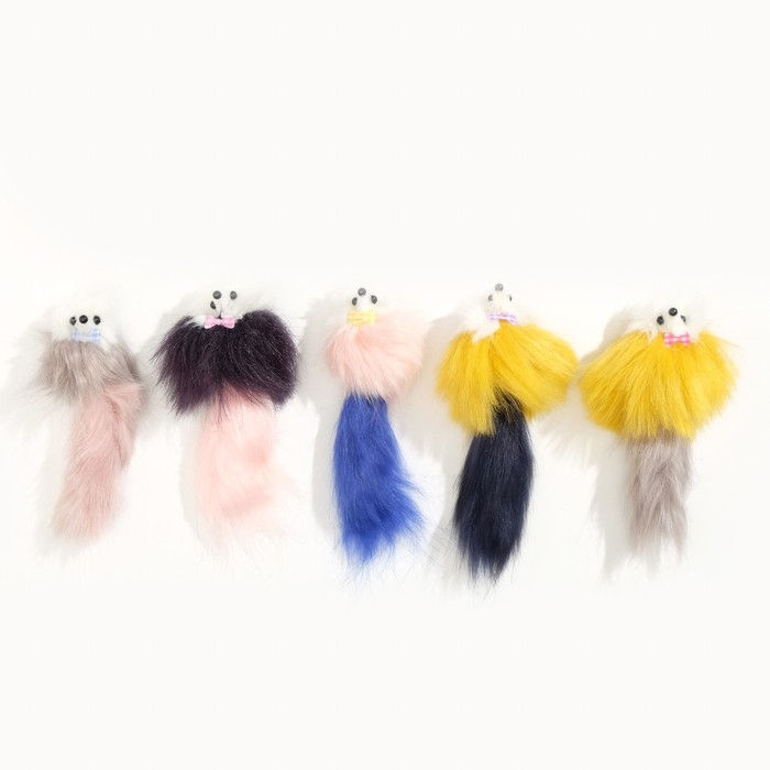 Мышь из искусственного меха, до 15 см с хвостом, микс цветов Мышь из искусственного меха, до 15 см с хвостом, микс цветов