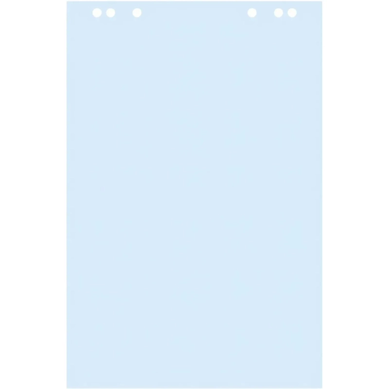 Бумага для флипчартов голубая пастель 68.0х98.0 20 лист.80гр.