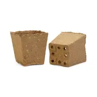 Горшок для рассады, 700 мл, 9.5&times;9.5&times;10 см, торф, набор 20 шт.