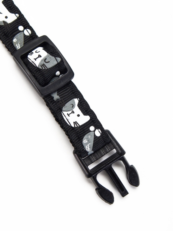 Ошейник Ошейник "Котята", 40 х 1,5 см, черный