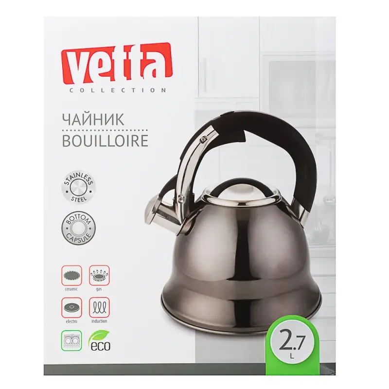 VETTA Чайник стальной 2,6л "Мари", индукция