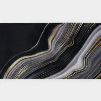 Коврик для ванной и туалета Доляна &laquo;Камень&raquo;, 44&times;120 см, чёрный